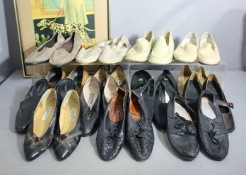 Collection Of  Shoes  Black And Cream - Range In Sizes
