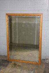 20th Century French Bamboo Framed Mirror - See Photos For Condition