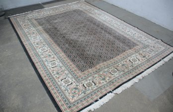 Traditional Persian Garden Rug With Floral Border