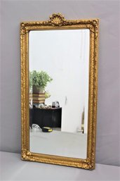 Ornate Baroque Style Gilt Gesso Wall Mirror