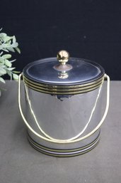 Gold & Silver Colored Vintage Ice Bucket