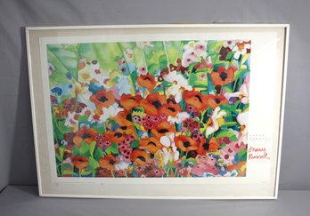 Aspen Poppies - Vintage Framed Poster By Mary Russell--(28' X 39.5')