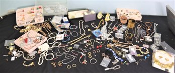 Large Amount  Lot Of Costume Jewelry