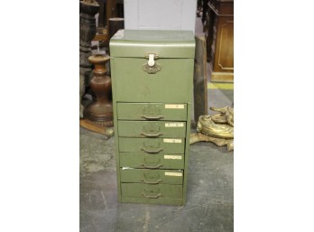 Green Small Metal Tool Chest