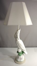 Charming Vintage Italian Parrot Table Lamp With NO Shade!