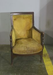Vintage Swan Pilaster Arm Gondola Chair - See Photos For Condition