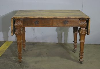Vintage American Country Tavern Table - See Photos For Condition