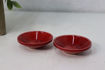 Vintage Set Of Two Air France Nut Dishes, Marked Bottom