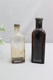 Two Antique Patent Medicine Bottles