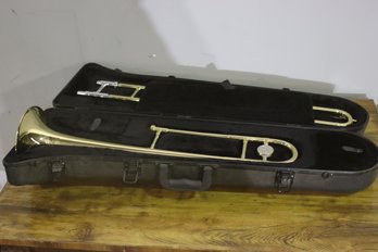 Bundy Trombone With Case - See Photos For Condition