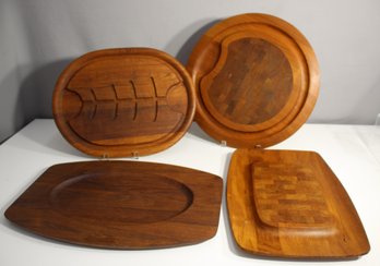 Group Lot Of Vintage Cutting Boards