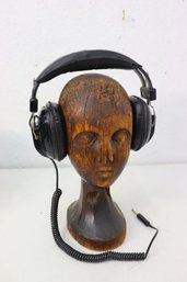 Vintage Sony Stereo Headphone DR-7A  (wooden Head NOT Included)