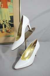Pair Of Perry Ellis White Pumps - Size 8.5