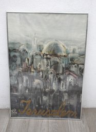 Framed Jerusalem Poster