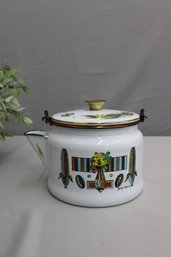 Vintage MCM Georges Briard Enameled Tea Pot