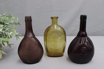 Group Lot Of Antique Glass Bottles