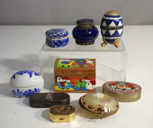 Assorted Decorative Miniature Boxes Collection