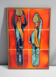 'Water Carriers Of The Holyland' - Artistic Ceramic Tiles By Ben Dina