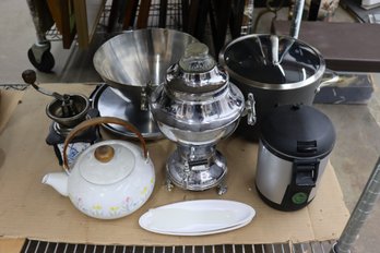 Group Lot Of Mixed Variety Of Kitchen And Dining Wares And Equipment