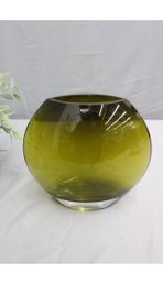 Krosno Oval  Green Vase