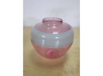 Pink And White Vase