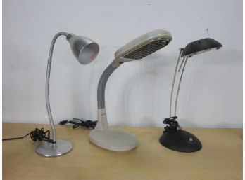 Group Lot Of Desk Lamps