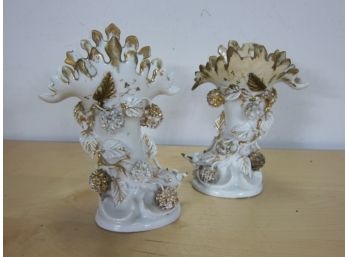 Pair Of  Victorian Spill  Vases