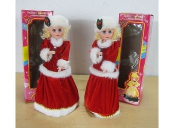 Two Vintage Battery Operated Sonic Contpol Dancing Doll