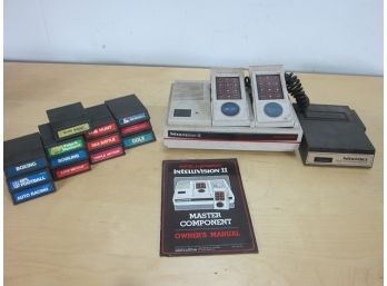 Vintage Mattel Intellivision 2 With 13 Games