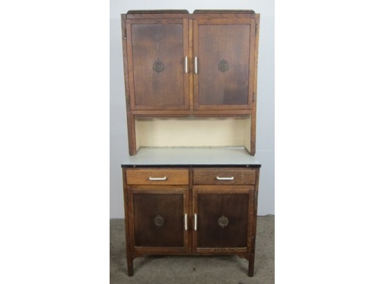 Vintage Hoosier Wood Cabinet