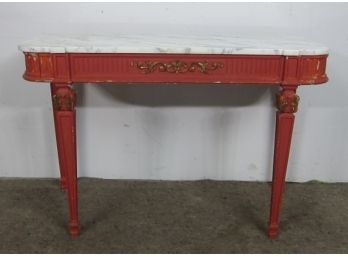 Red Painted Console