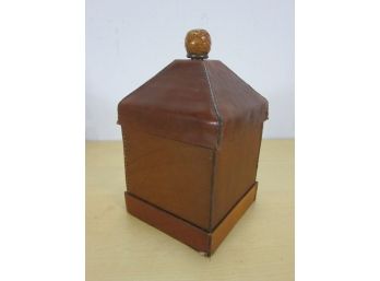 Leather Box With Lid