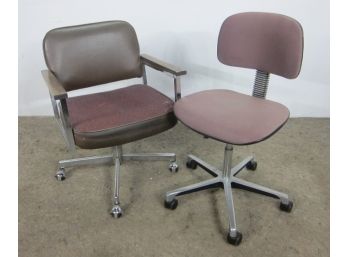 Two Vintage Office Chairs