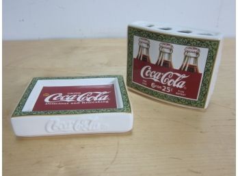 Ice Clod Coca Cola Soap Dish And Brush Holder