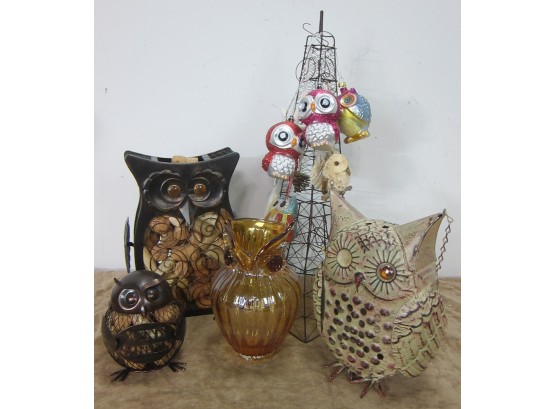 Assorted Lot Of  Decorative Owls