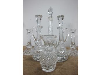 Group Lot Of Cut Glass