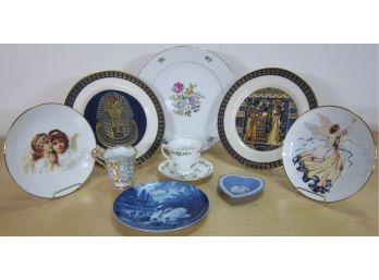 Group Lot Of Decorative Plates And Cup