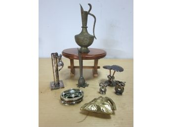 GROUP LOT OF METAL  OBJECTS