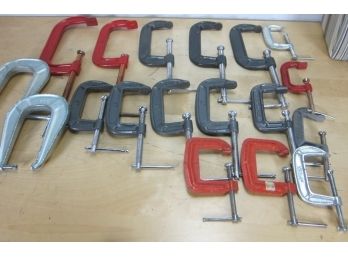 Group Lot Of C Clamps