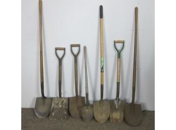 Group Lot Of  Round Point Shovels