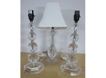 3 Acrylic Lamps