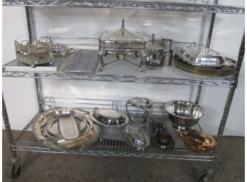 Silver Plated Shelf Lot