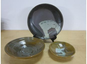 3 Pottery Bowls