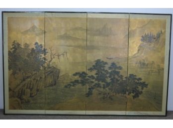 4 Panel Oriental Screen