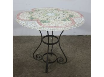 Circular Mosaic Table