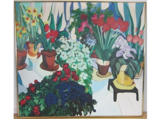 Joanne Cooper (Title 'Flower On Brown Pot') Dated 67