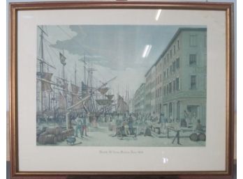 Decorative  Print Of South St From Maiden Lane 1828