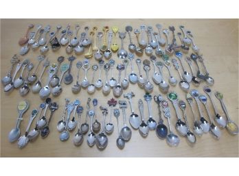 Group Of  Vintage Souvenir Spoons