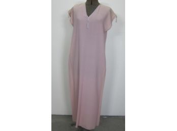 Genny- Asian Oriental Design Cut Pink  Nightgown