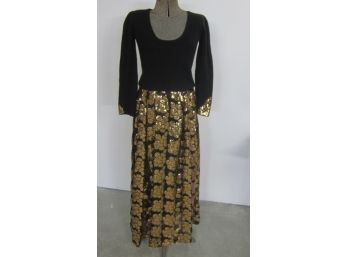 Vintage Joan Leslie For Talbots Sequin 2 PC Skirt Set